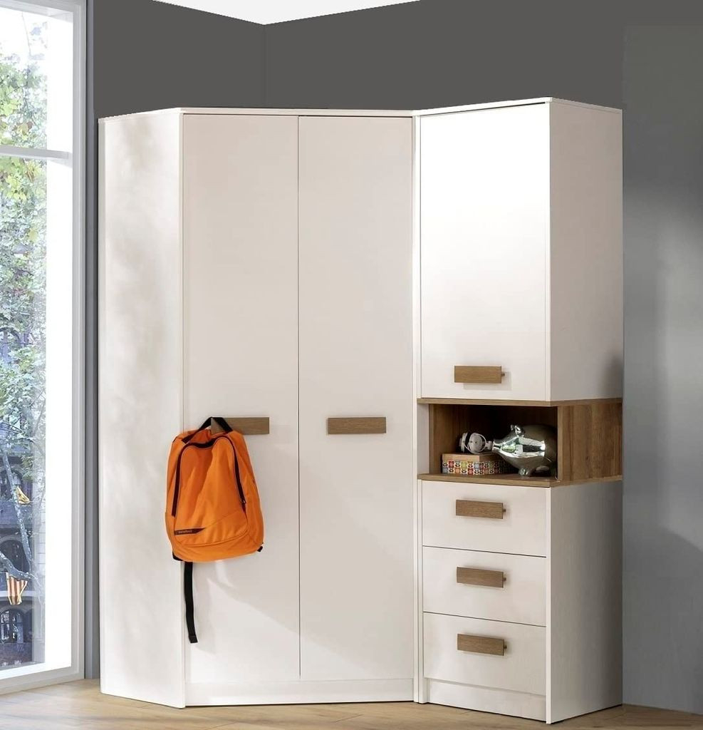 Design Möbel Kleiderschrank Eckschrank Schrank Garderobenschrank Gaderobe  Wohnzimmerschrank Wohnzimmer Kinderzimmer Schlafzimmer Regale Und Schränke within Kleiderschrank Eckschrank