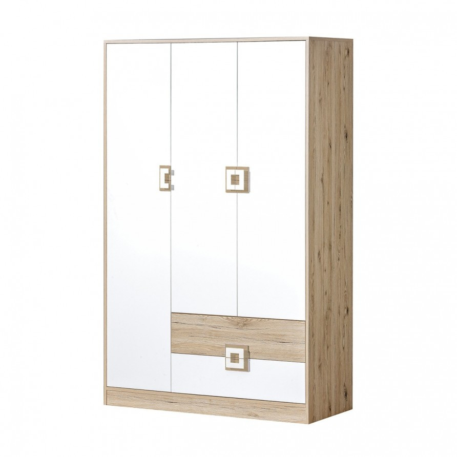 Dreitüriger Kleiderschrank 120 Niczi Ni03 | Lieferung Kostenlos intended for Dreitüriger Kleiderschrank