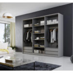 Easy Furniture Kleiderschrank Mit Spiegel 250 | Kaufland.de Inside Kleiderschrank Grau Matt