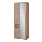 Garderobenschrank Artisan Eiche Breite 75 Cm – Telia Intended For Kleiderschrank 75 Cm Breit