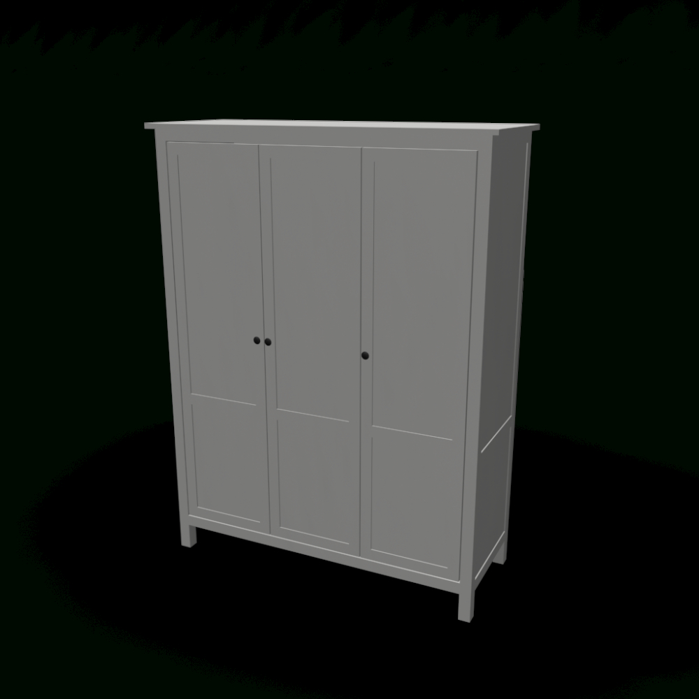 Hemnes Kleiderschrank 3-Türig - Einrichten &amp; Planen In 3D throughout Ikea Kleiderschrank Hemnes