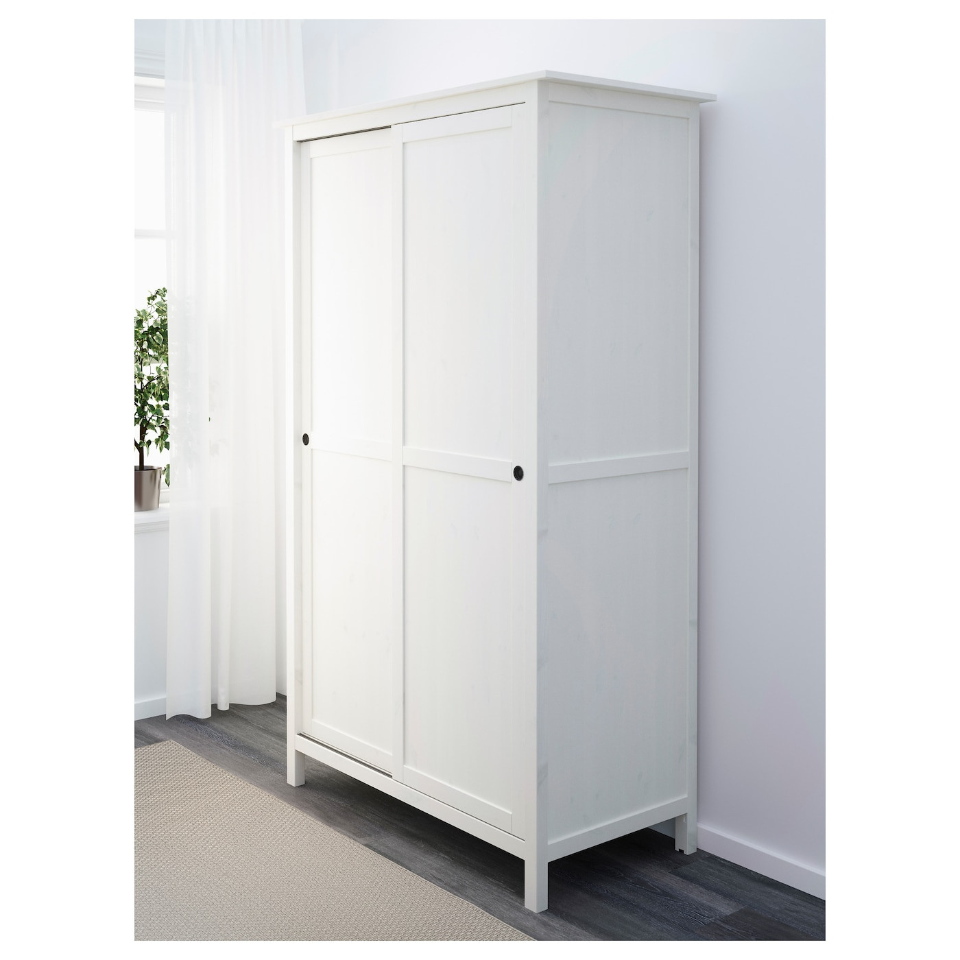 Hemnes Schlafzimmermöbel 3Er-Set - Weiß Gebeizt 80X200 Cm within Ikea Kleiderschrank Hemnes