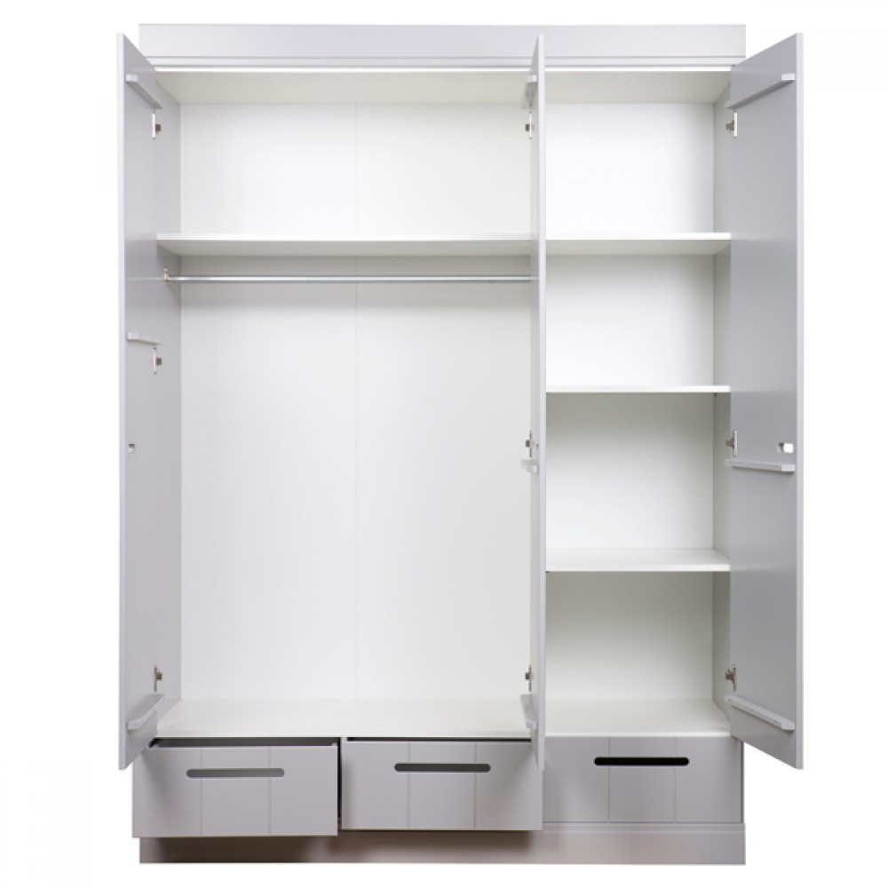 Kleiderschrank Grau, Schrank Grau Aus Massivholz, Breite 140 Cm with Kleiderschrank 140 Breit