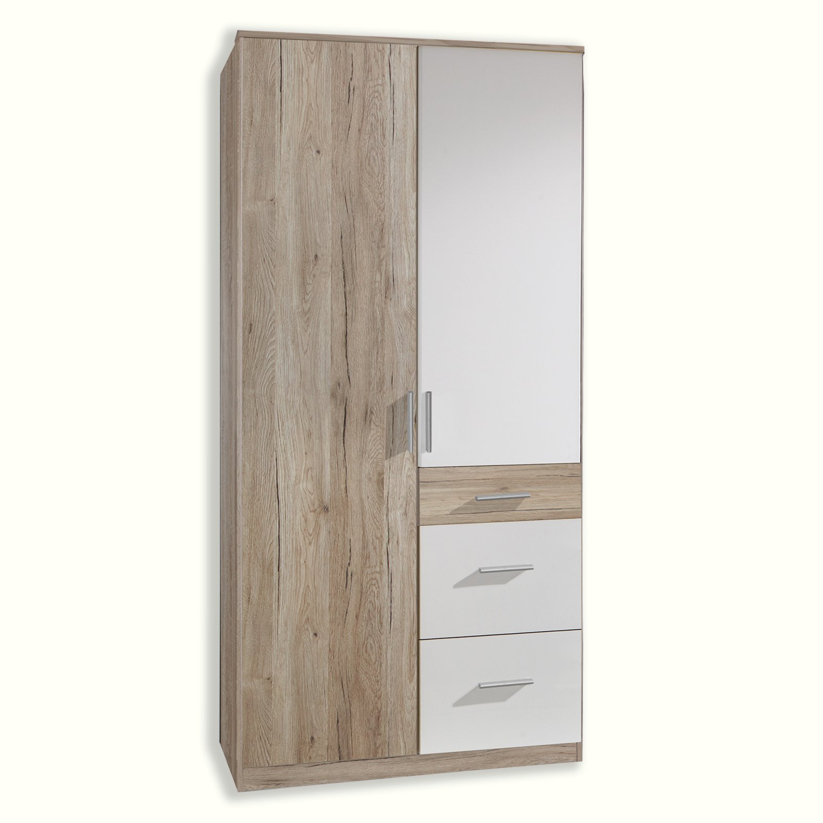 Kleiderschrank - San Remo Eiche - 90 Cm for Roller Kleiderschrank