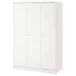 Kleppstad Kleiderschrank Mit 3 Türen – Weiß 117X176 Cm With Ikea Kleiderschrank 3 Türig