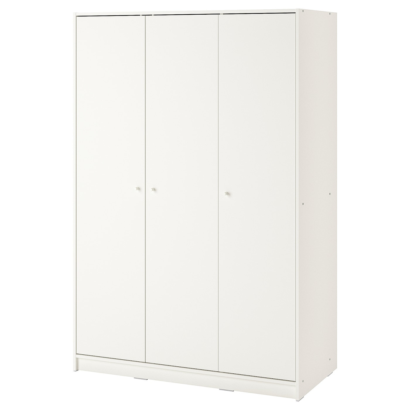 Kleppstad Kleiderschrank Mit 3 Türen - Weiß 117X176 Cm with Ikea Kleiderschrank 3 Türig