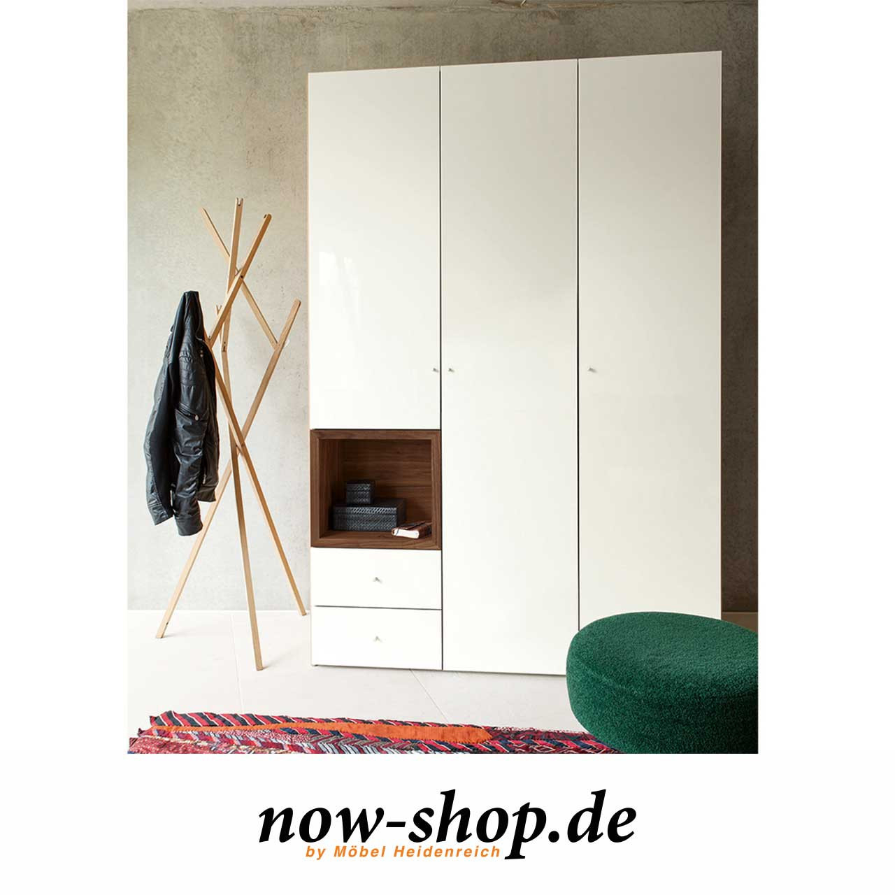 Now!Hülsta – Flexx Kleiderschrank 10R 980507 / 981507 with Hülsta Now Kleiderschrank