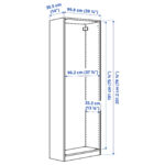 Pax Korpus Kleiderschrank – Weiß 100X35X201 Cm With Regard To Kleiderschrank Korpus