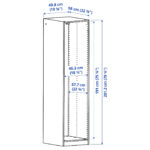 Pax Korpus Kleiderschrank – Weiß 50X58X201 Cm In Pax Kleiderschrank Maße