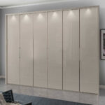 Schlafzimmer Kleiderschrank In Beige – 3 Türig Dreh  Und Falttüren For Kleiderschrank 3 Meter Breit