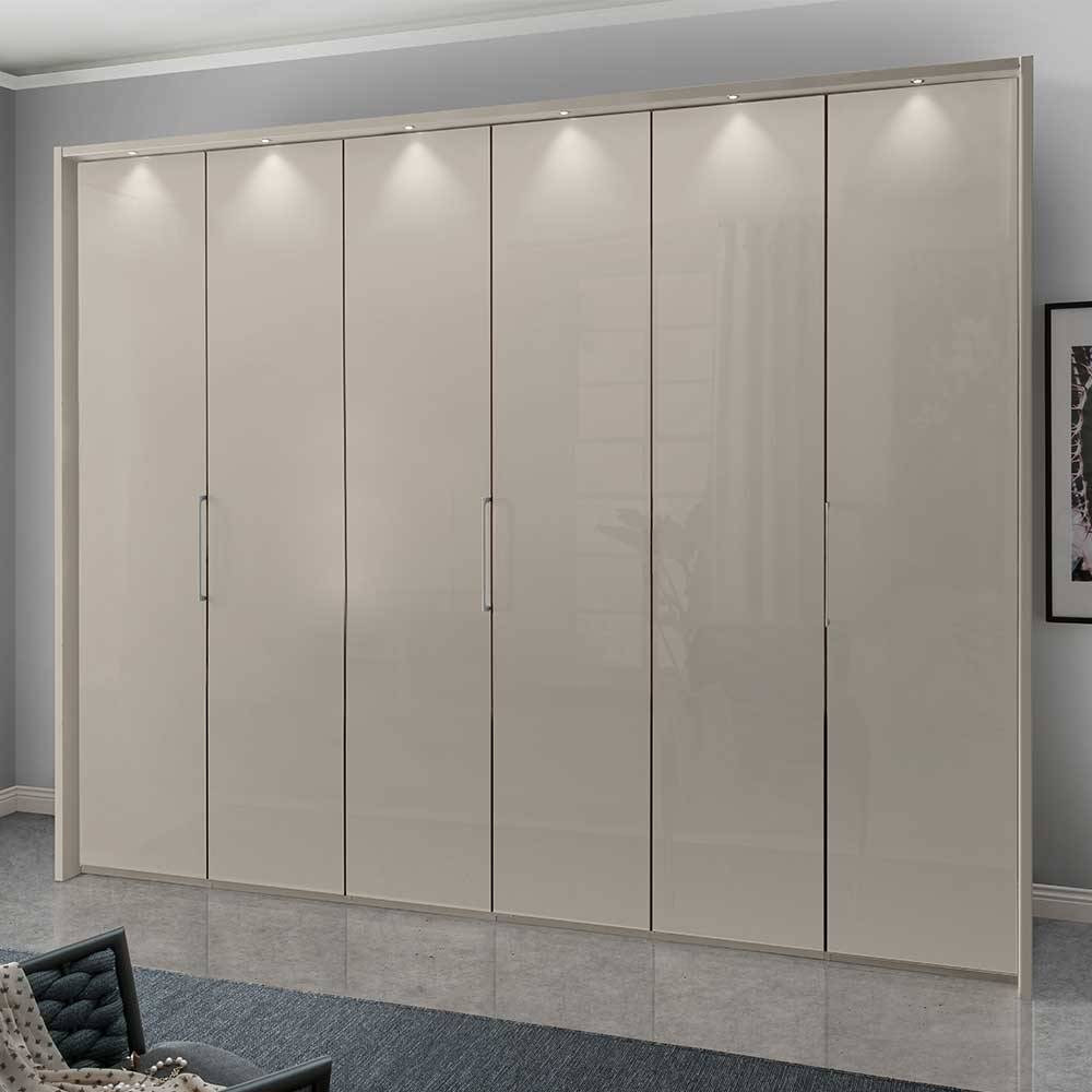 Schlafzimmer Kleiderschrank In Beige - 3-Türig Dreh- Und Falttüren for Kleiderschrank 3 Meter Breit