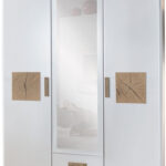 Drehtürenschrank Kleiderschrank Schrank Weiß Mit Spiegel 135 Cm With Kleiderschrank 135 Cm Breit