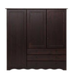 140X140X35 Kleiderschrank Mit Türen & Schubladen – Inleda Throughout Kleiderschrank Dunkelbraun